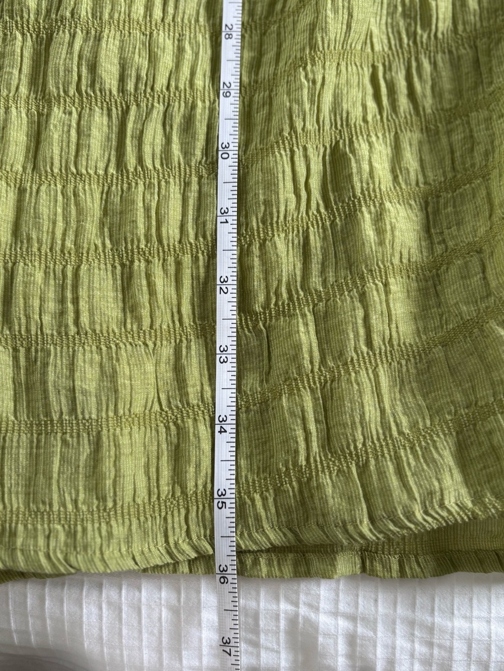 Lulus True Trend Green Crinkled Midi Skirt XL - Picture 9 of 12
